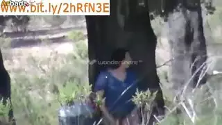 مفاجأة شرجية لمحجوبة: تنحني فوق الشجرة لركبة جامحة