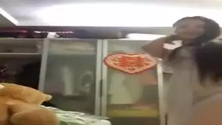 جلسة كاميرا خاصة مع عاهرة كورية تتوسل للسائل المنوي