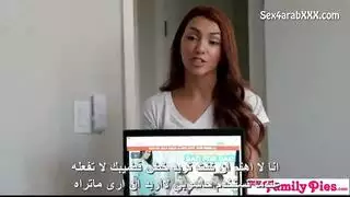 دبلجة عربية مثيرة: ملء فم ومهبل أختي