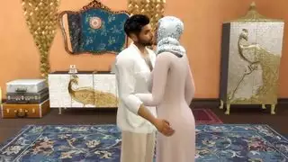 عاهرة خيانة عربية تمتلئ بالسائل المنوي من فحل وسيم