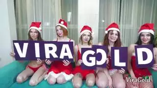 موكب عاهرات عيد الميلاد الإباحي: الرجال يختارون رفيقاتهم للجنس الشرجي والمهبلي