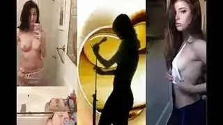 علاقة ثلاثية لطالبات تنتهي بقذف مزدوج على الوجه
