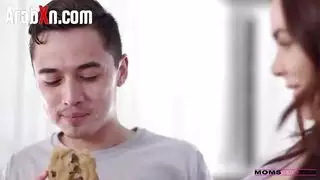 naughty mom initiates son into hardcore family sex