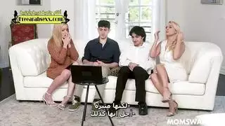 جنس جماعي ناضج: نساء ناضجات يستمتعن بأعضاء ذكرية ضخمة وقاسية