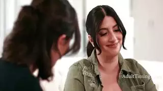 امتنان فموي: كيسي كالفرت تأكل فرج شريكتها