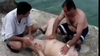 جنس شاطئ صريح مع جمال عربي