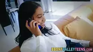 رحلة جينا البرية على قضيب أسود ثخين