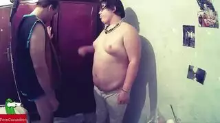 working up a sweat to satisfy her voluptuous cunt