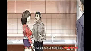 رجل بنت في المكتب