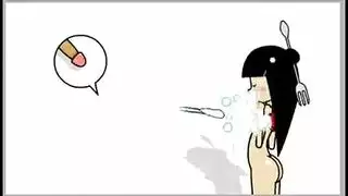 شرج بوضعية الكلب مع أنين عال