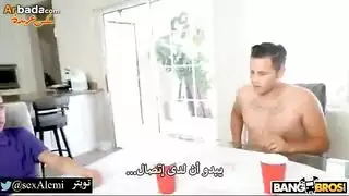 نيك عائلة محرم: زوجة الأب تأخذ زب صعب