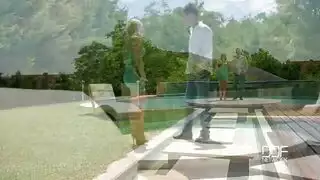 اخوها يقذف على قدميها