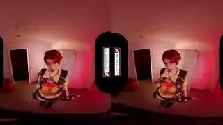 فانتازيا في آر إباحي: فتاة ساخنة تمص قضيبًا صلبًا ضخمًا