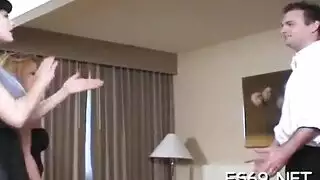 شهية تدليك جبهة مورو هو كيف يحب أحد الجبهة مع كبير الثدي للاسترخاء وقضاء وقت ممتع