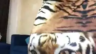 ١٠ جماع إباحي عنيف مع نجم إباحي متغزل يرتدي جلد النمر