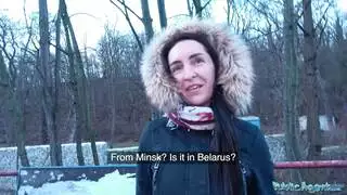 مص قضيب على جانب الطريق بورن سيارة مسائي