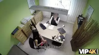 مقابلة مكتبية تتحول إلى مص إكس إكس إكس وشرج خشن