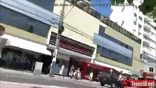 هواة ساخن بيكيني ديك المرح مع خشب الأبنوس