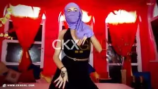 الفتيات العربيات المسلمين على كاميرا ويب في جوارب طويلة وعضوية | | فحم الكوكيجز