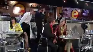 مربية جازي الملبس تمتص صاحب العمل الديك