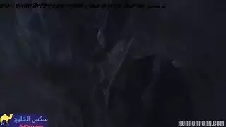 إباحية خارقة: مصاصة الدماء تأخذ زبي وليس دمي